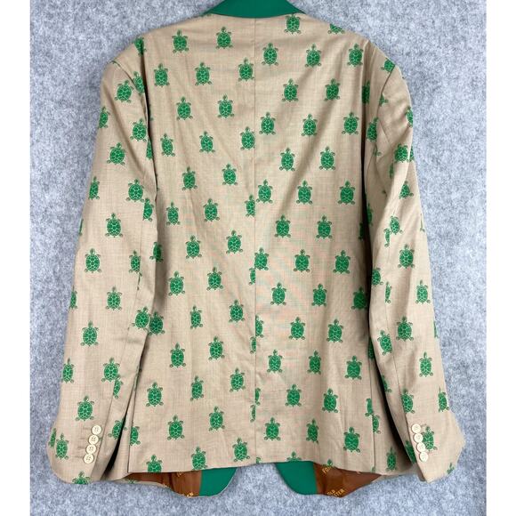 Old Forester Kentucky Turtle Derby Blazer Sports Coat Mens XXL 50L AOP Rare - Picture 12 of 16